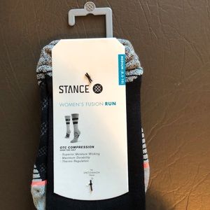 STANCE WOMENS COMPRESSION FUSION RUN SOCKS
